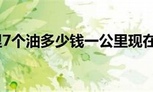 油价八块车8个油耗一公里多少钱啊_油价八块车8个油耗一公里多少钱